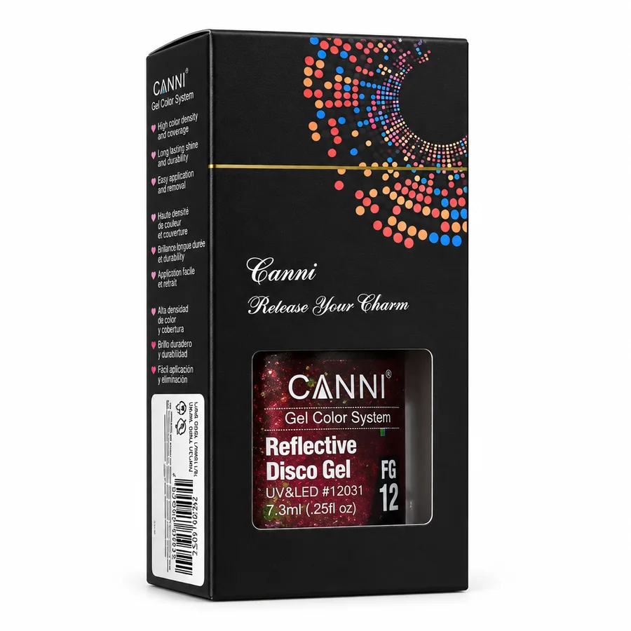 לק ג'ל מנצנץ CANNI Reflective Disco Gel